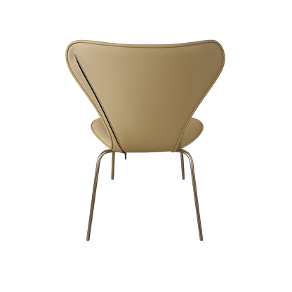 Capa completa para cadeira Arne Jacobsen 3107 em couro cor de areia
