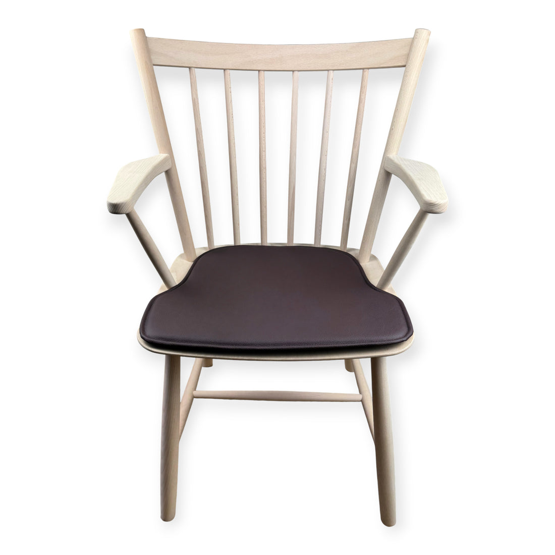 Almofada para cadeira HAY Børge Mogensen J42 em couro marrom escuro