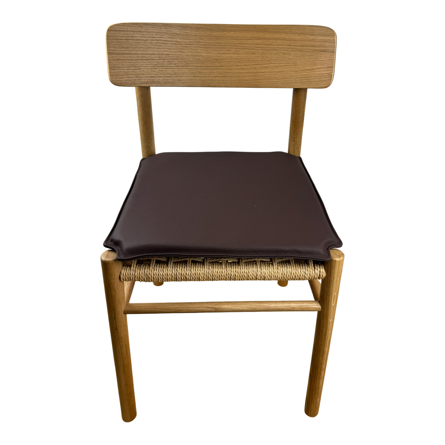 Almofada para Jysk ISLEV em couro conhaque