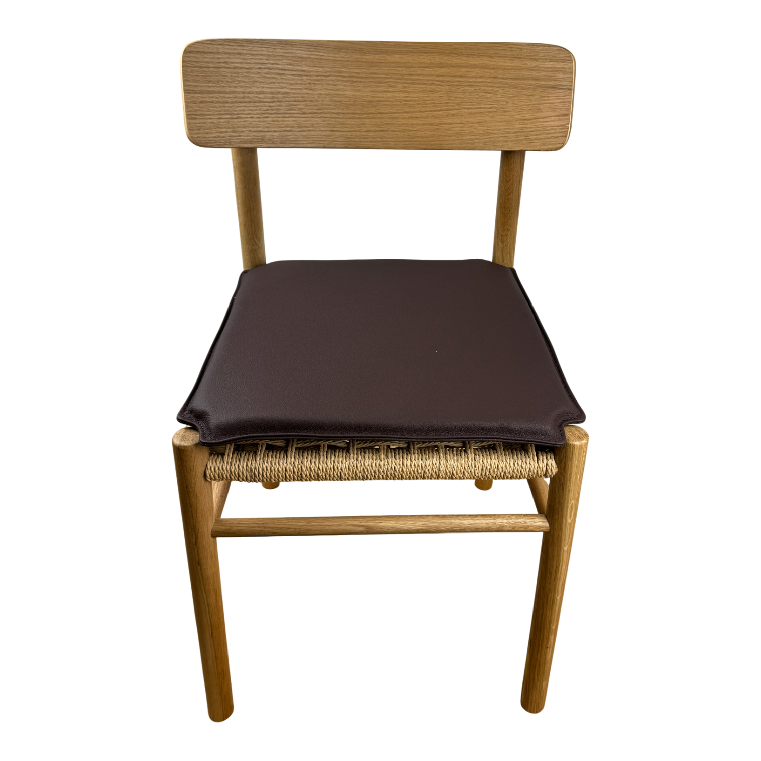 Almofada para Jysk ISLEV em couro conhaque