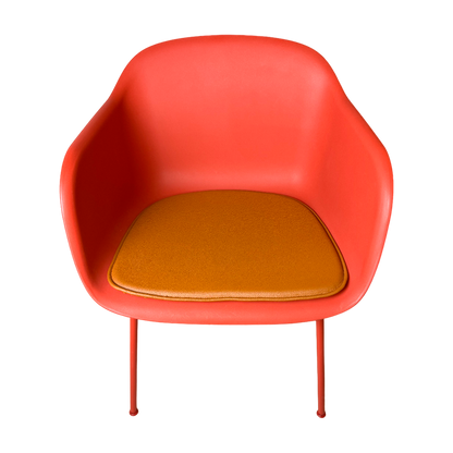 Luksus cognac læderhynde til Muuto Fiber Armchair stolen - Hynder til Muuto Fiber Armchair stolen - DesignGaragen.dk