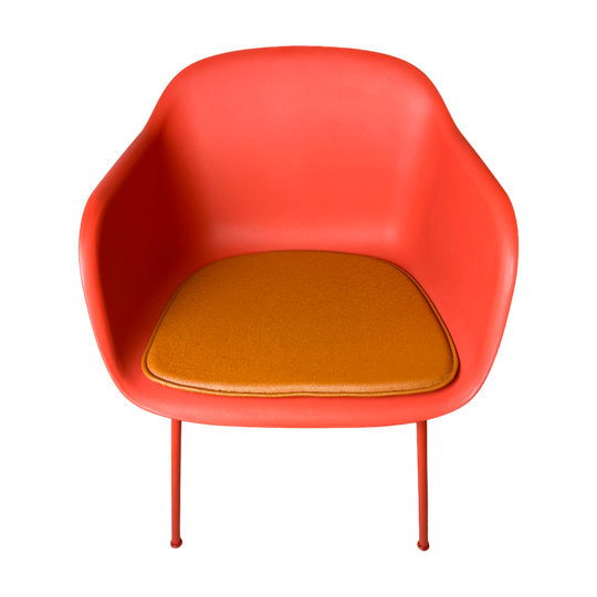 Luksus cognac læderhynde til Muuto Fiber Armchair stolen - Hynder til Muuto Fiber Armchair stolen - DesignGaragen.dk