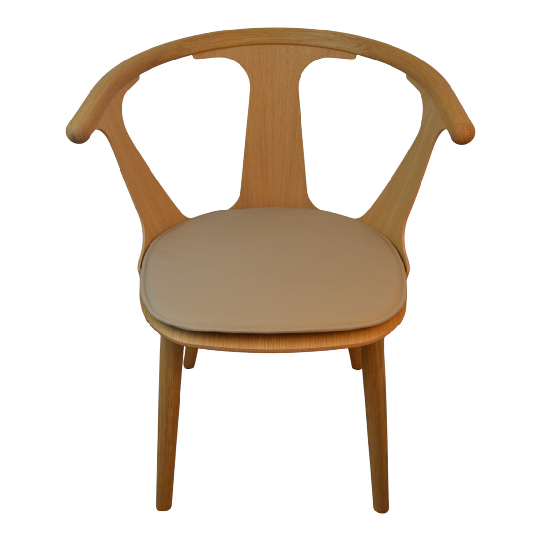 Almofada de luxo para & Tradition SK1 Entre cadeira em - couro colorido em areia