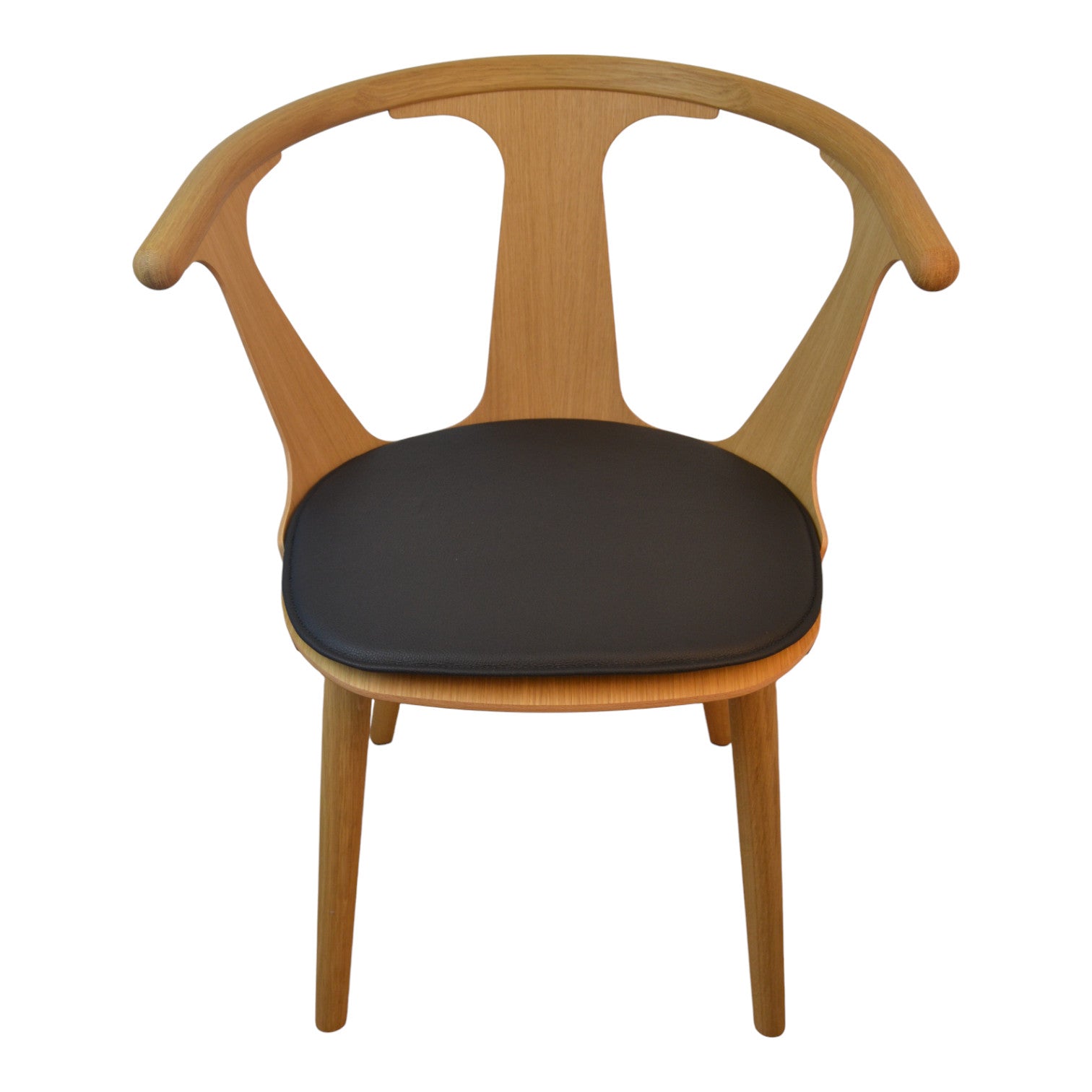 Almofada de luxo para &amp; Tradition Sk1 entre cadeira em - couro preto