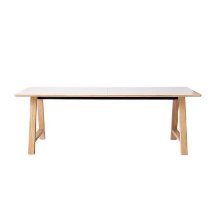 T11 Pull -Out Table Laminado branco - tapete (branco de cristal)