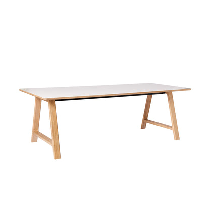 T11 Pull -Out Table Laminado branco - tapete (branco de cristal)