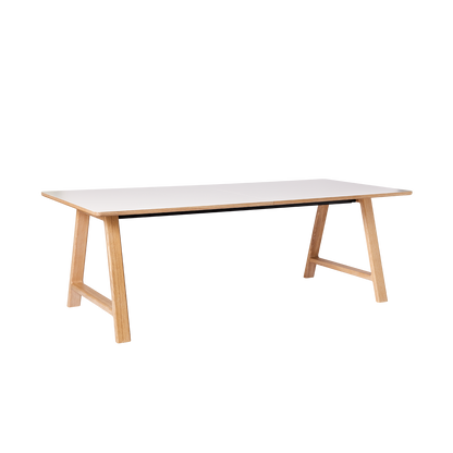 T11 Pull -Out Table Laminado branco - tapete (branco de cristal)