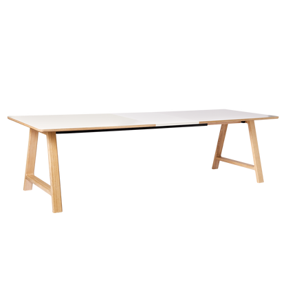 T11 Pull -Out Table Laminado branco - tapete (branco de cristal)