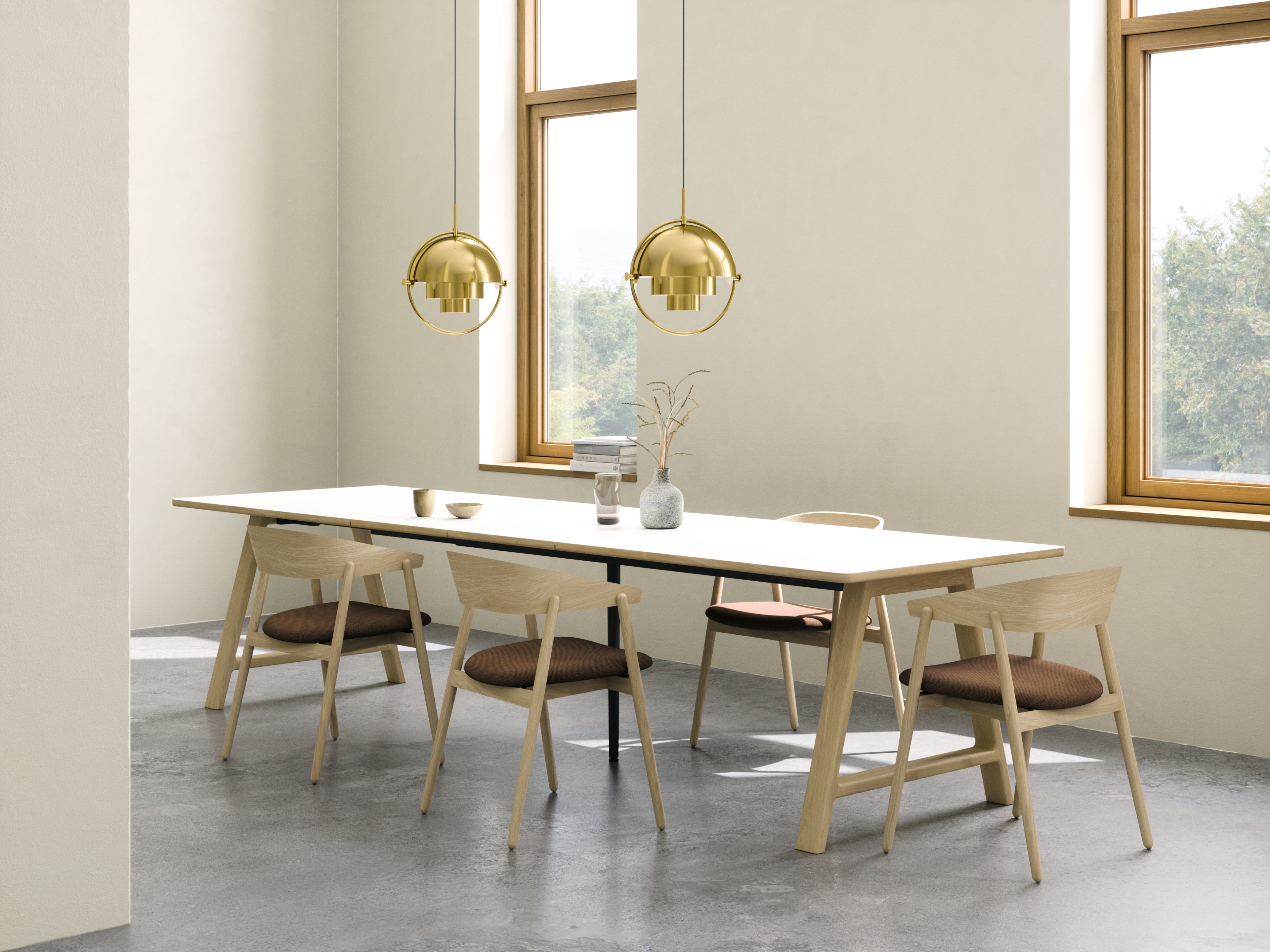 T11 Pull -Out Table Laminado branco - tapete (branco de cristal)