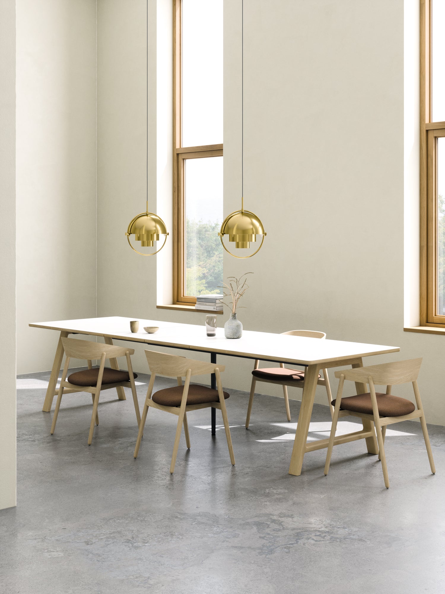 T11 Pull -Out Table Laminado branco - tapete (branco de cristal)