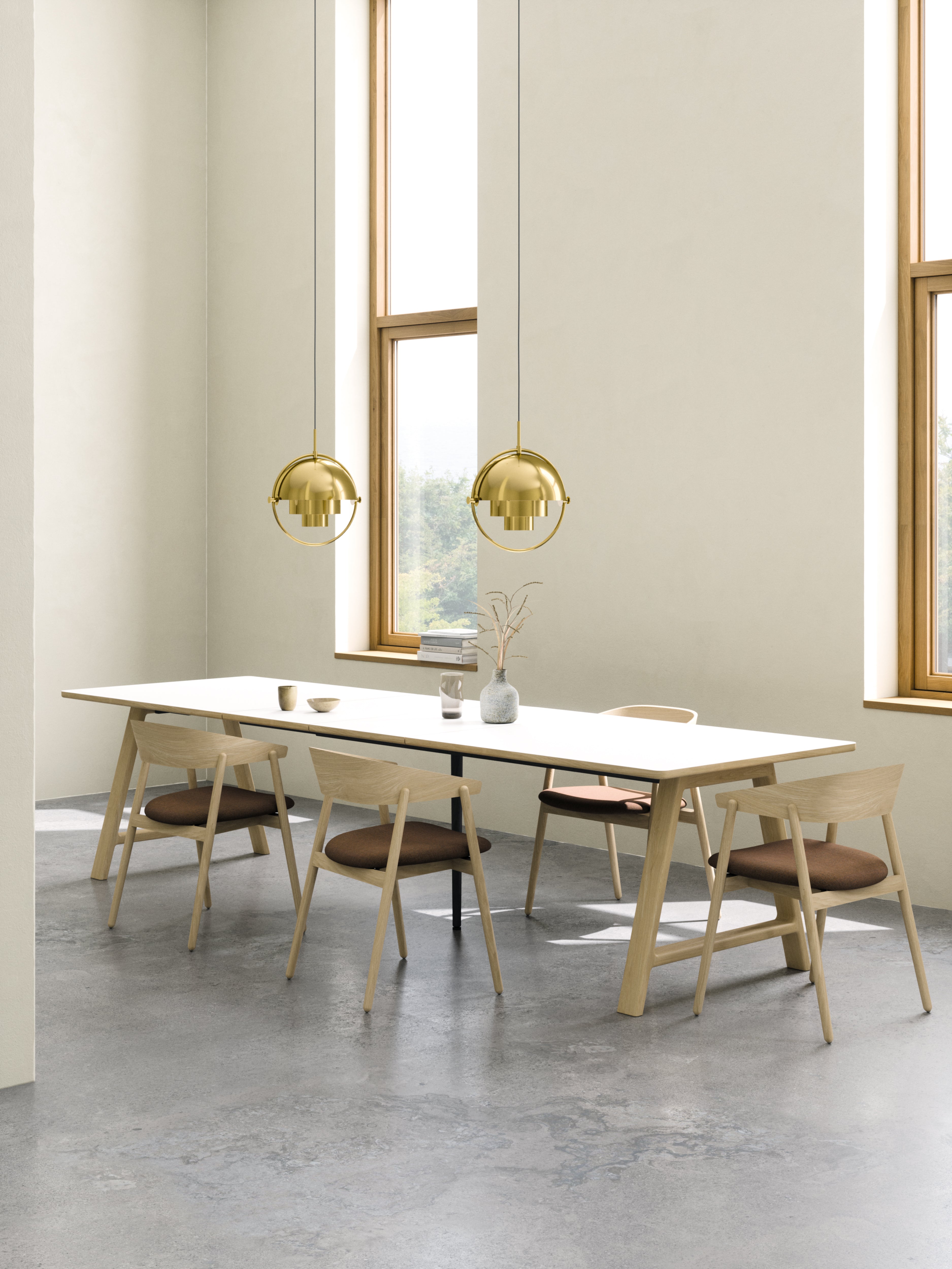 T11 Pull -Out Table Laminado branco - tapete (branco de cristal)