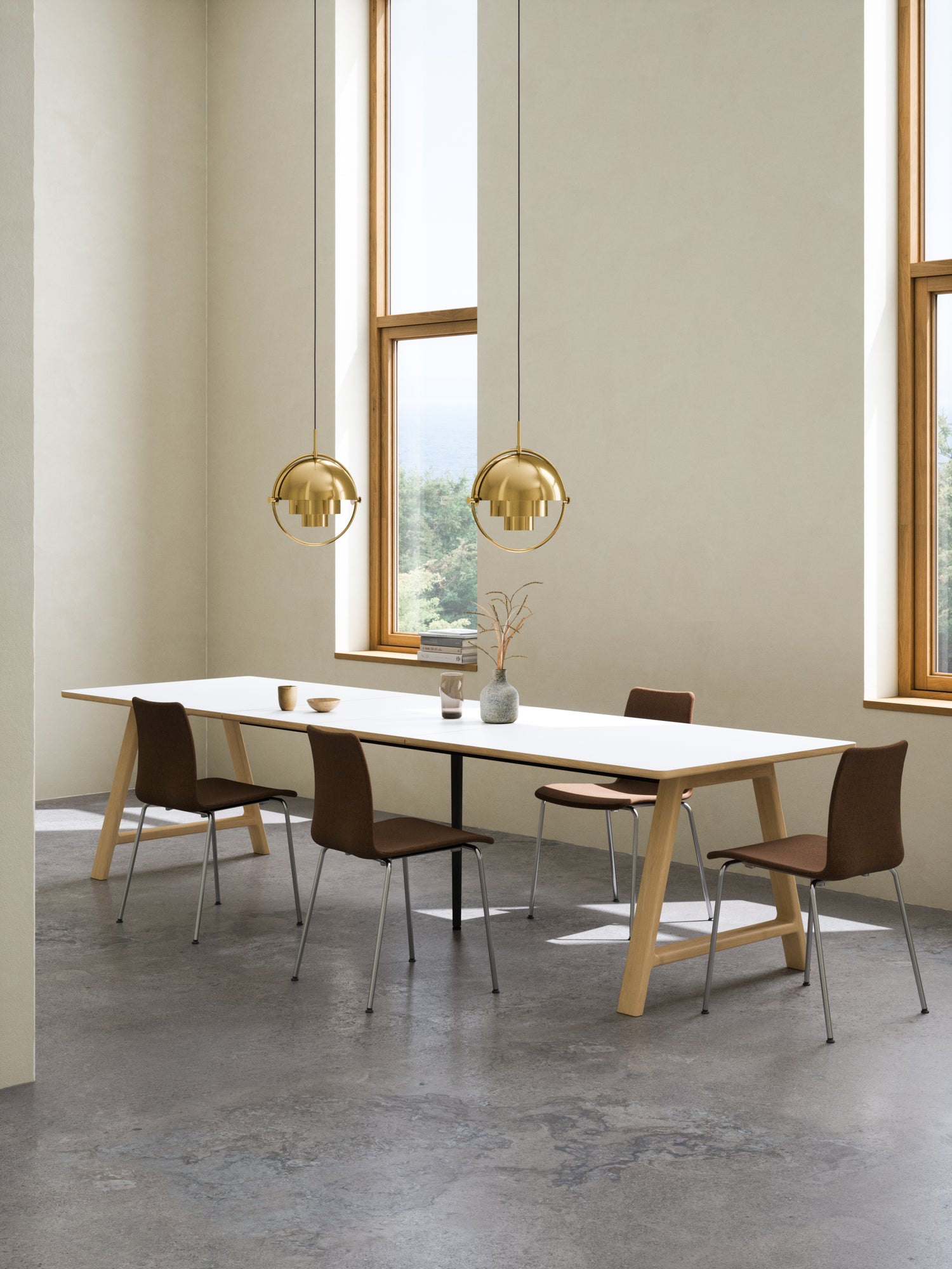 T11 Pull -Out Table Laminado branco - tapete (branco de cristal)