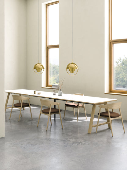 T11 Pull -Out Table Laminado branco - tapete (branco de cristal)