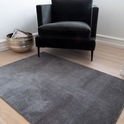 TÆPPE/MÅTTE 90 x 130 CM - UNI COLOR/STEELGREY - Tica Copenhagen - DesignGaragen.dk