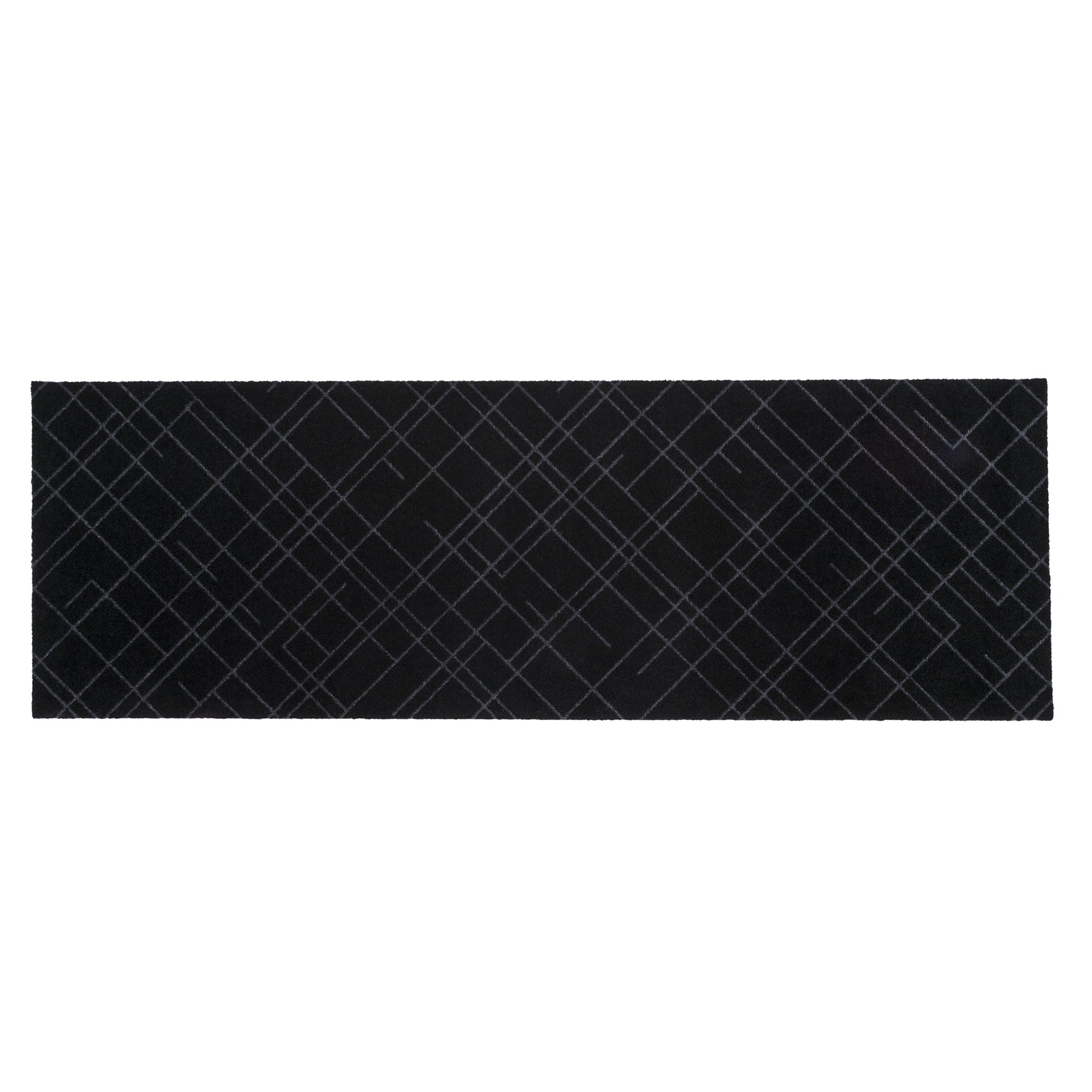GULVMÅTTE 67 x 200 CM LINES/BLACK GREY - Tica Copenhagen - DesignGaragen.dk