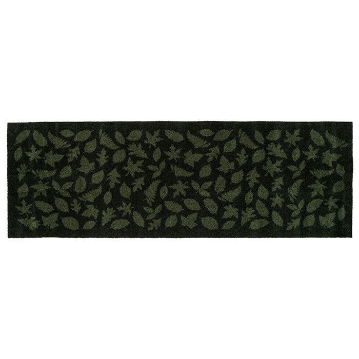 Mate de piso 67 x 200 cm - folhas/verde escuro