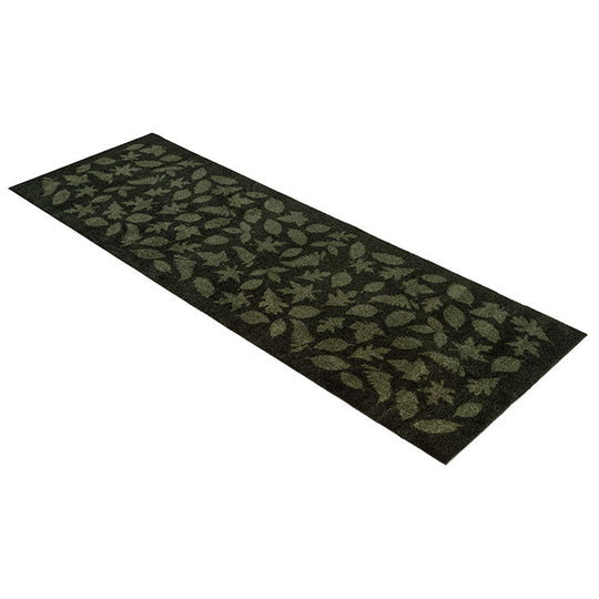 GULVMÅTTE 67 x 200 CM - LEAVES/DARK GREEN - Tica Copenhagen - DesignGaragen.dk