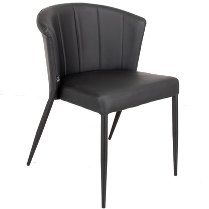 Mesa de jantar Cadeira Thor Black Pu