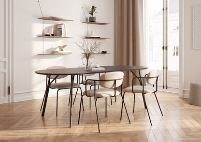 Mesa de jantar Tree (220 cm) - Preto/Preto