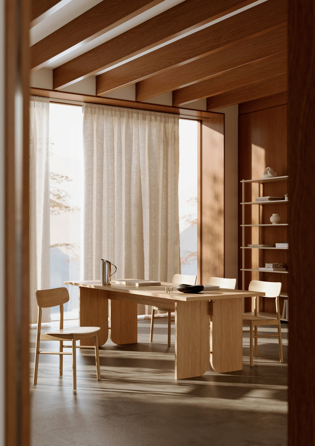 Mesa de Jantar Kimono - Carvalho