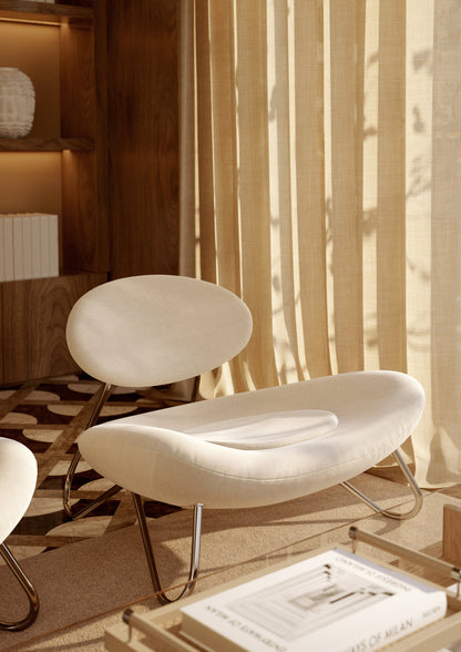 Espreguiçadeira Meadow - Branco/Cromo