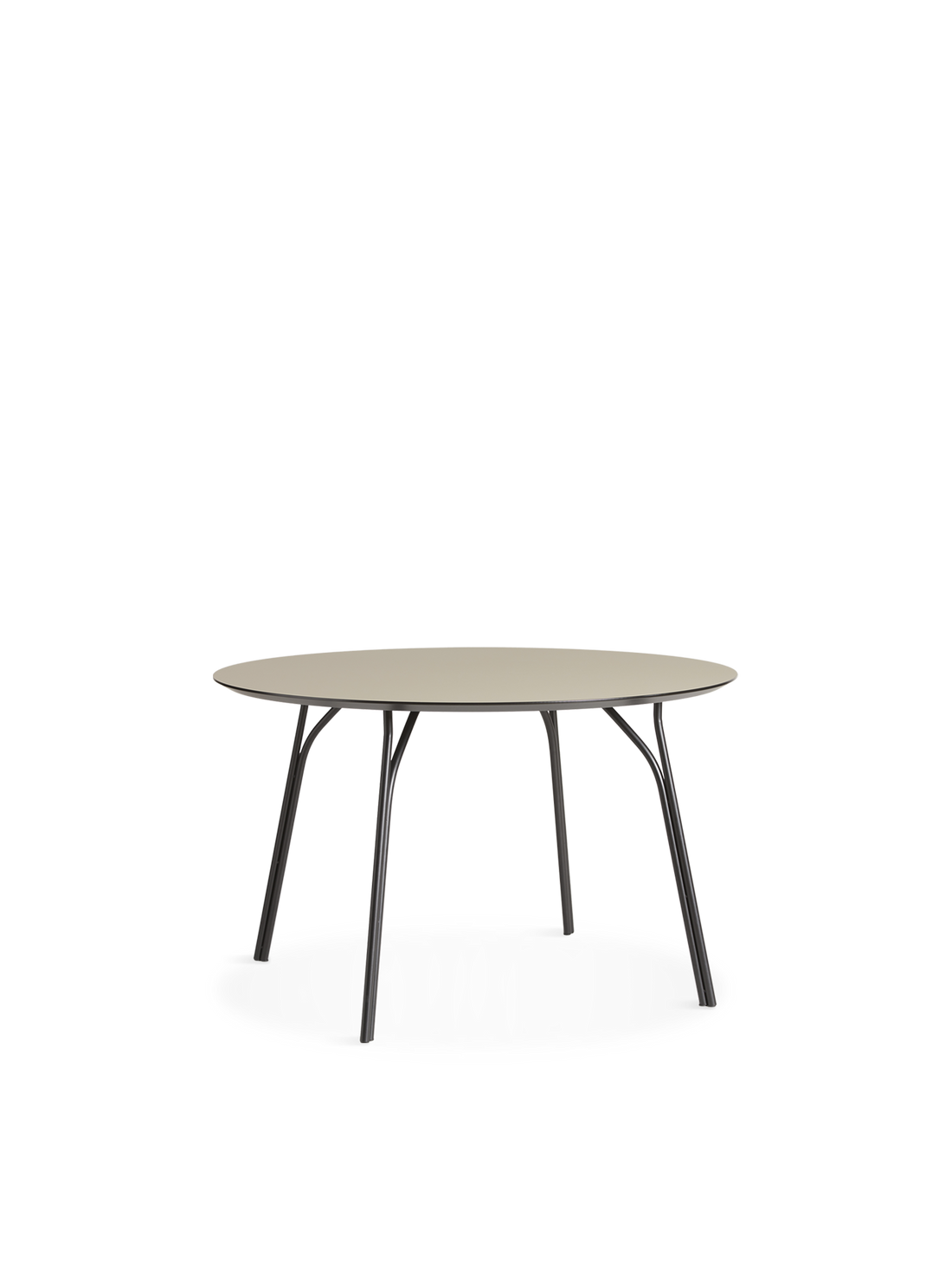 Mesa de jantar Tree (120 cm) - Bege/Preto