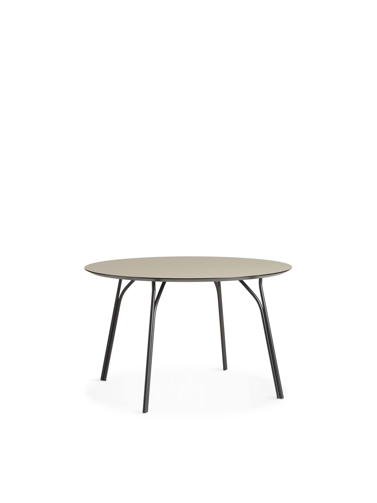 Mesa de jantar Tree (120 cm) - Bege/Preto