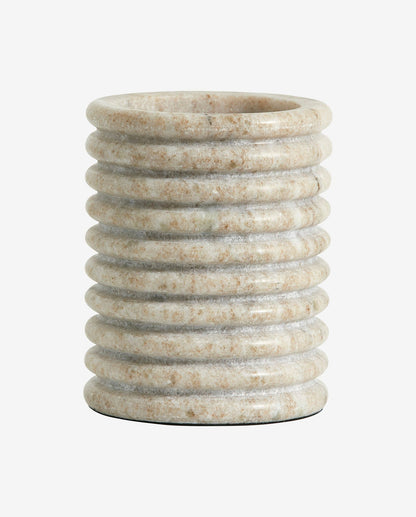 Otok Candlestick em mármore - X -Large - H12 cm - marrom claro