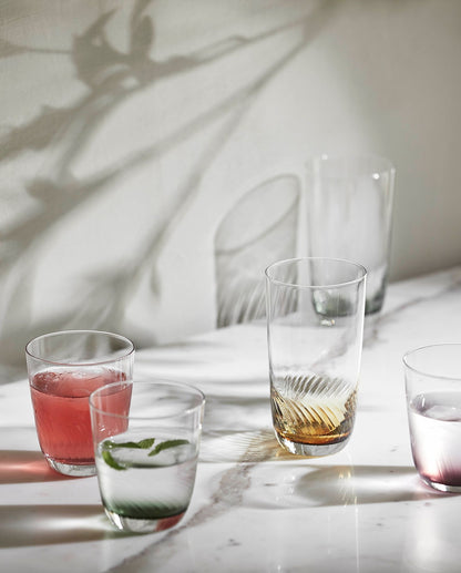 Garo High Drinking Glass - H15 cm - vidro transparente