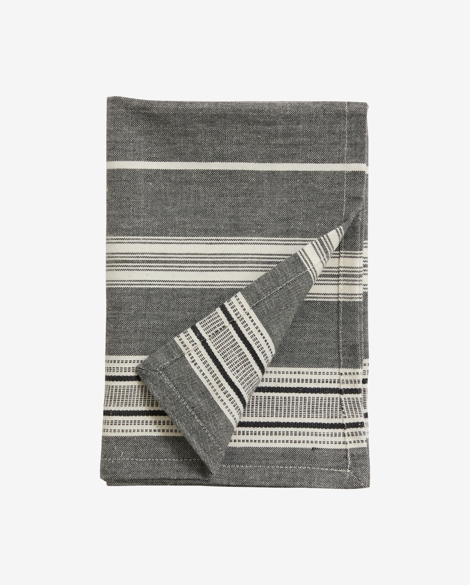 Toalha de algodão Orion - 50x70 cm - Off White/Black