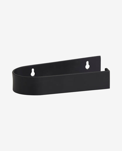Suporte do rolo do banheiro SOTRA em aço inoxidável - L16,5 cm - preto
