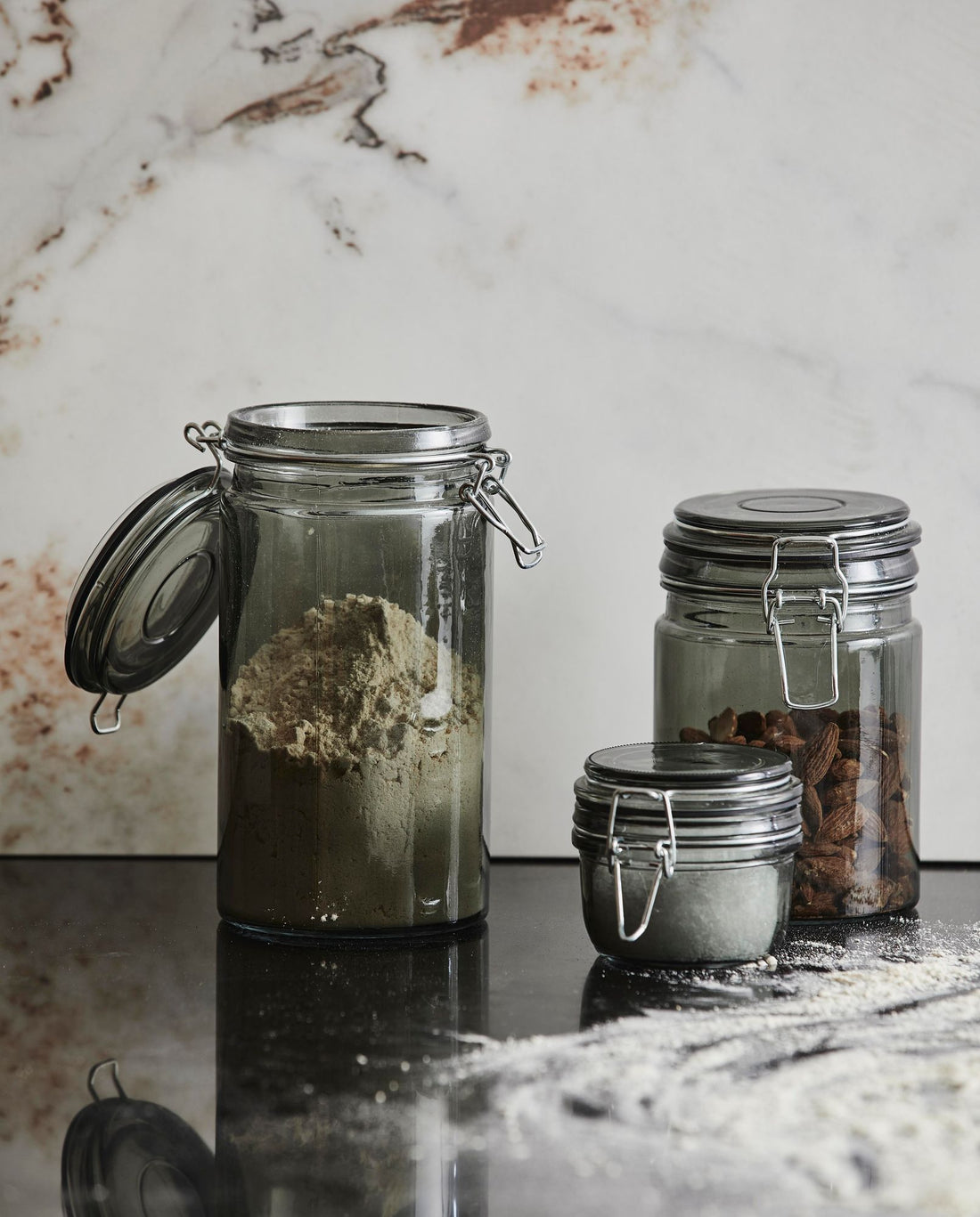 Vidro de armazenamento de pêra com tampa de patente - 950 ml