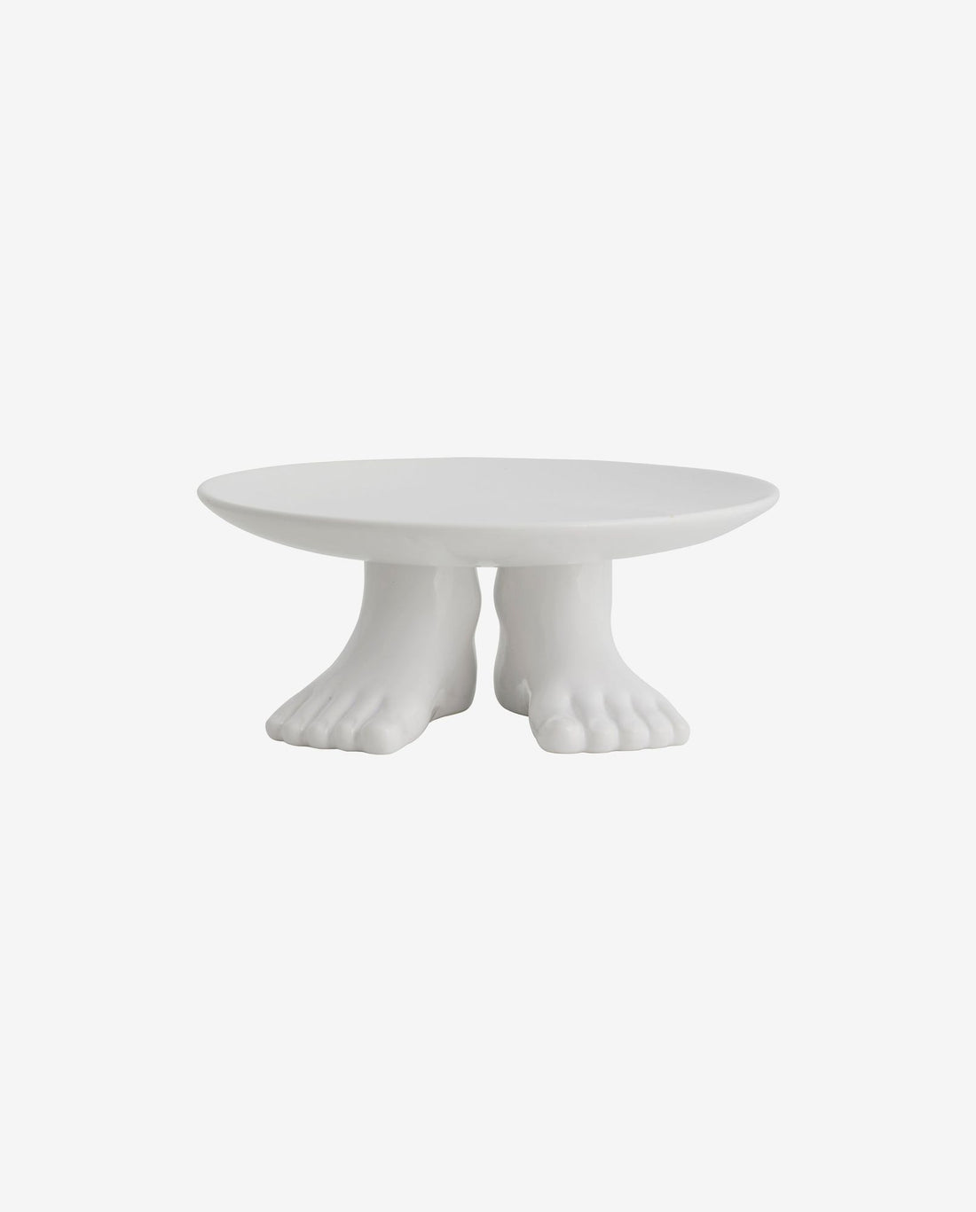 Cicely Bolo Prato em Cerâmica - Ø29,5 cm - Branco