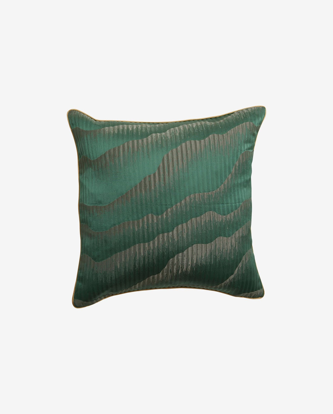 Capa de travesseiro de AVIOR em cetim - 45x45 - Verde escuro