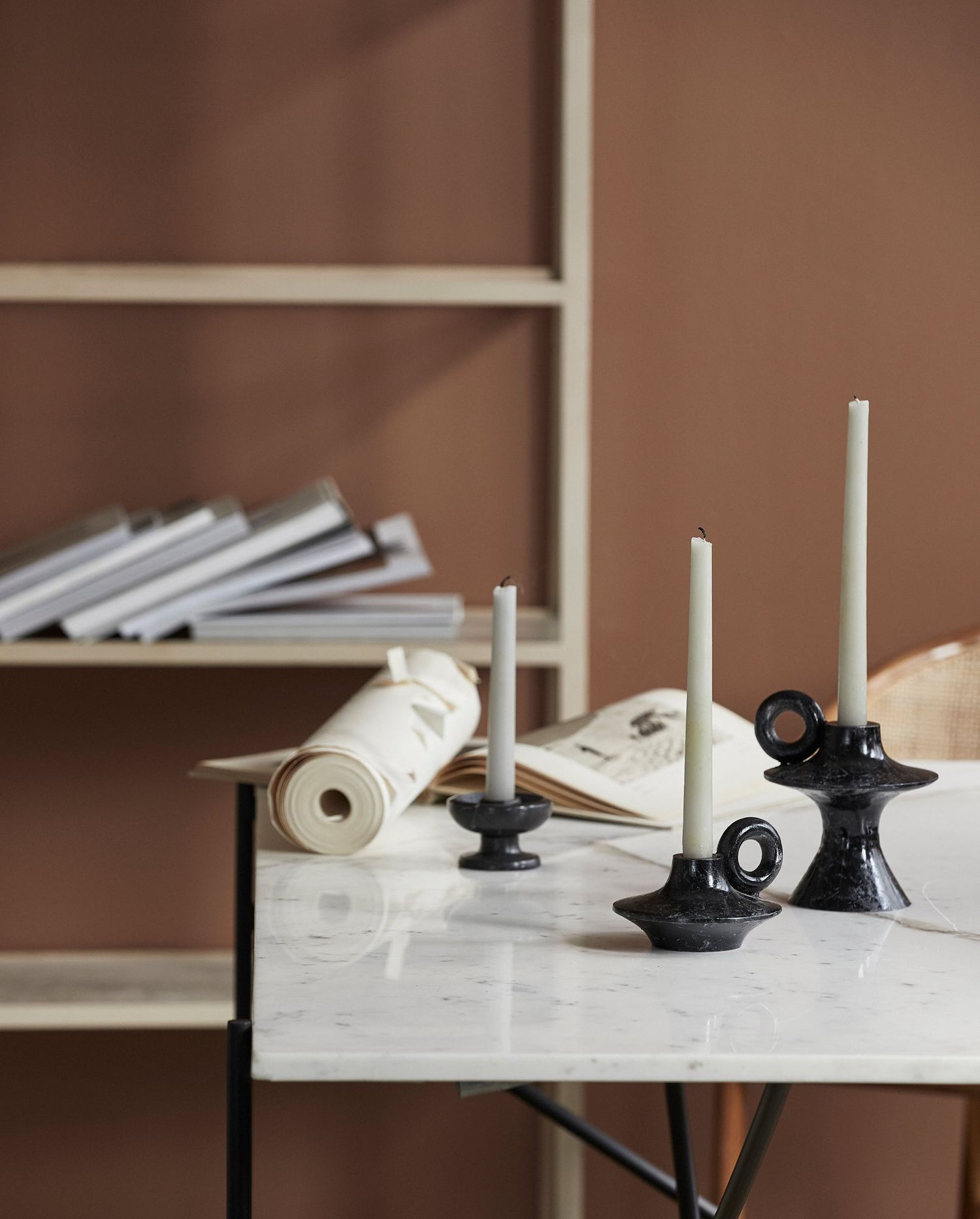 Palawan Candlestick Large - Black