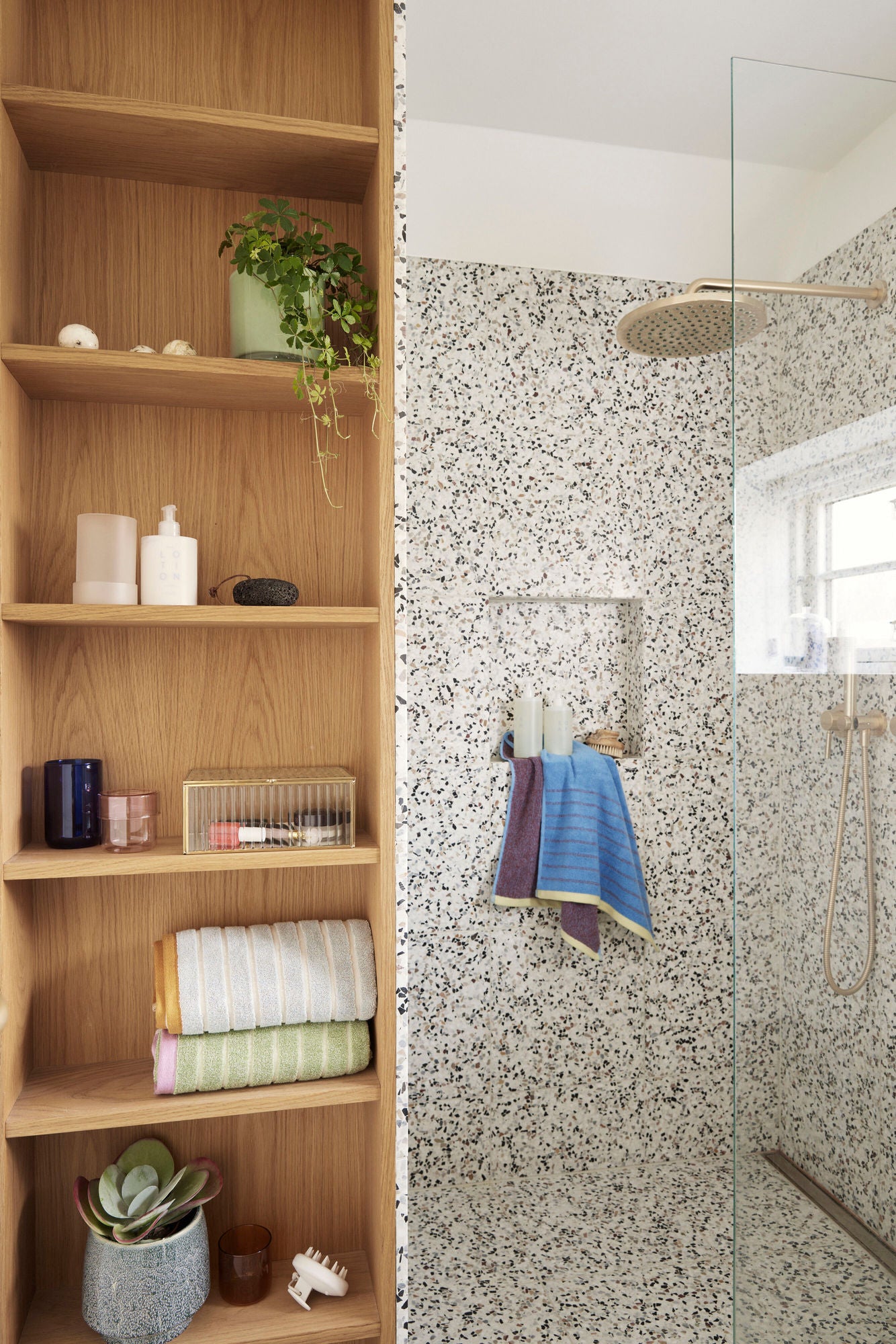 Hübsch Promenade Toalha Grande roxo/azul