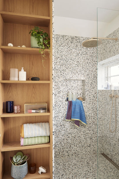 Hübsch Promenade Toalha Grande roxo/azul