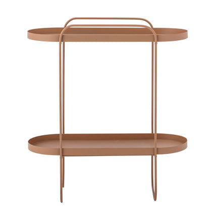 Tabela lateral de Bloomingville REET, marrom, metal