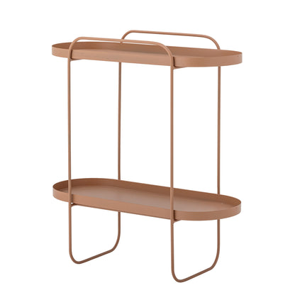 Tabela lateral de Bloomingville REET, marrom, metal