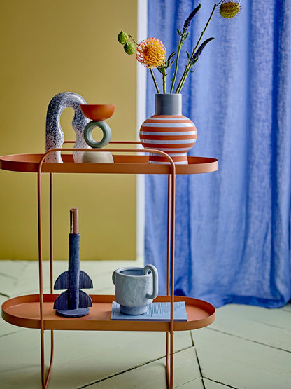 Tabela lateral de Bloomingville REET, marrom, metal
