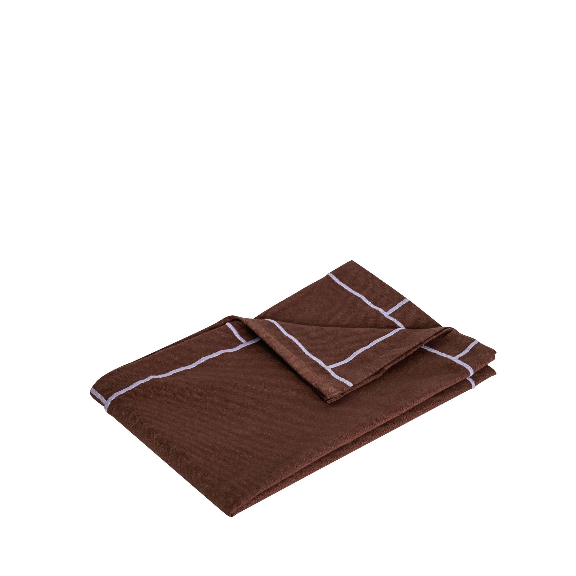 Hübsch EasyPeasy Towel Brown/Purple