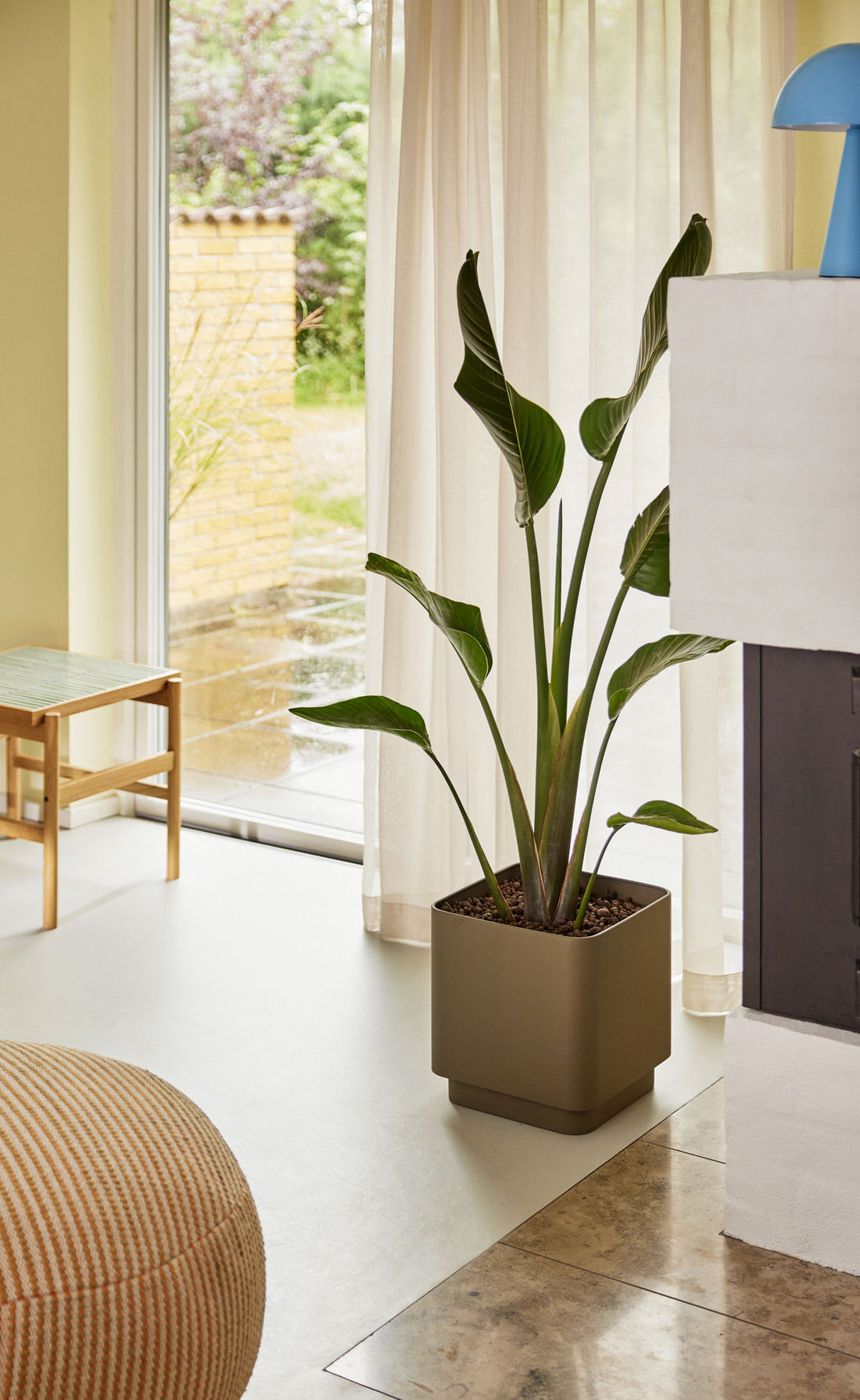 Hübsch Cube Potte Brown (conjunto de 2)