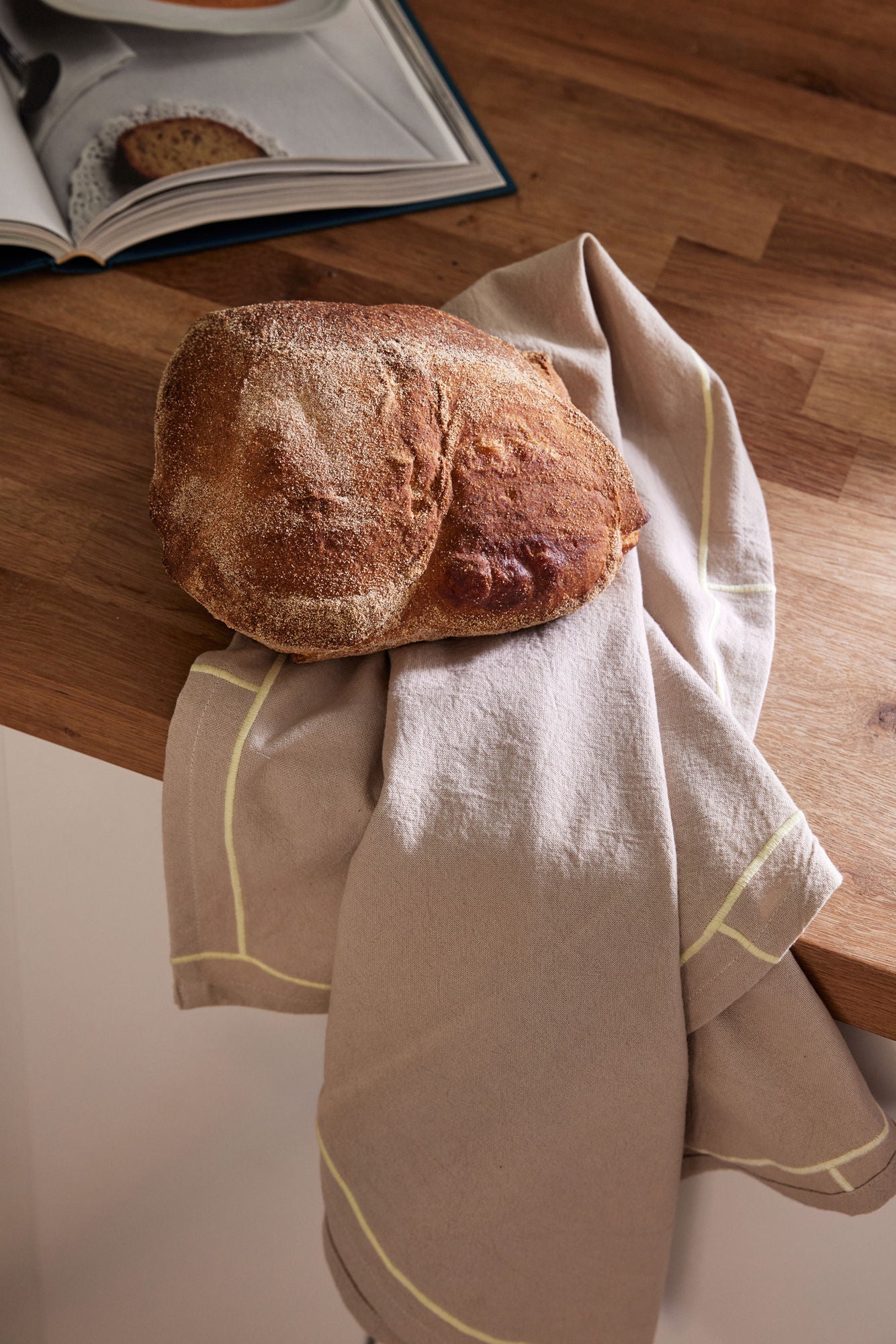 Hübsch EasyPeasy Towel Sand/Yellow