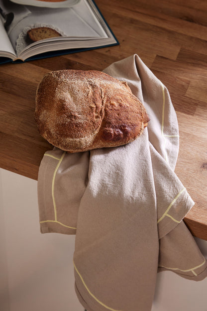 Hübsch EasyPeasy Towel Sand/Yellow