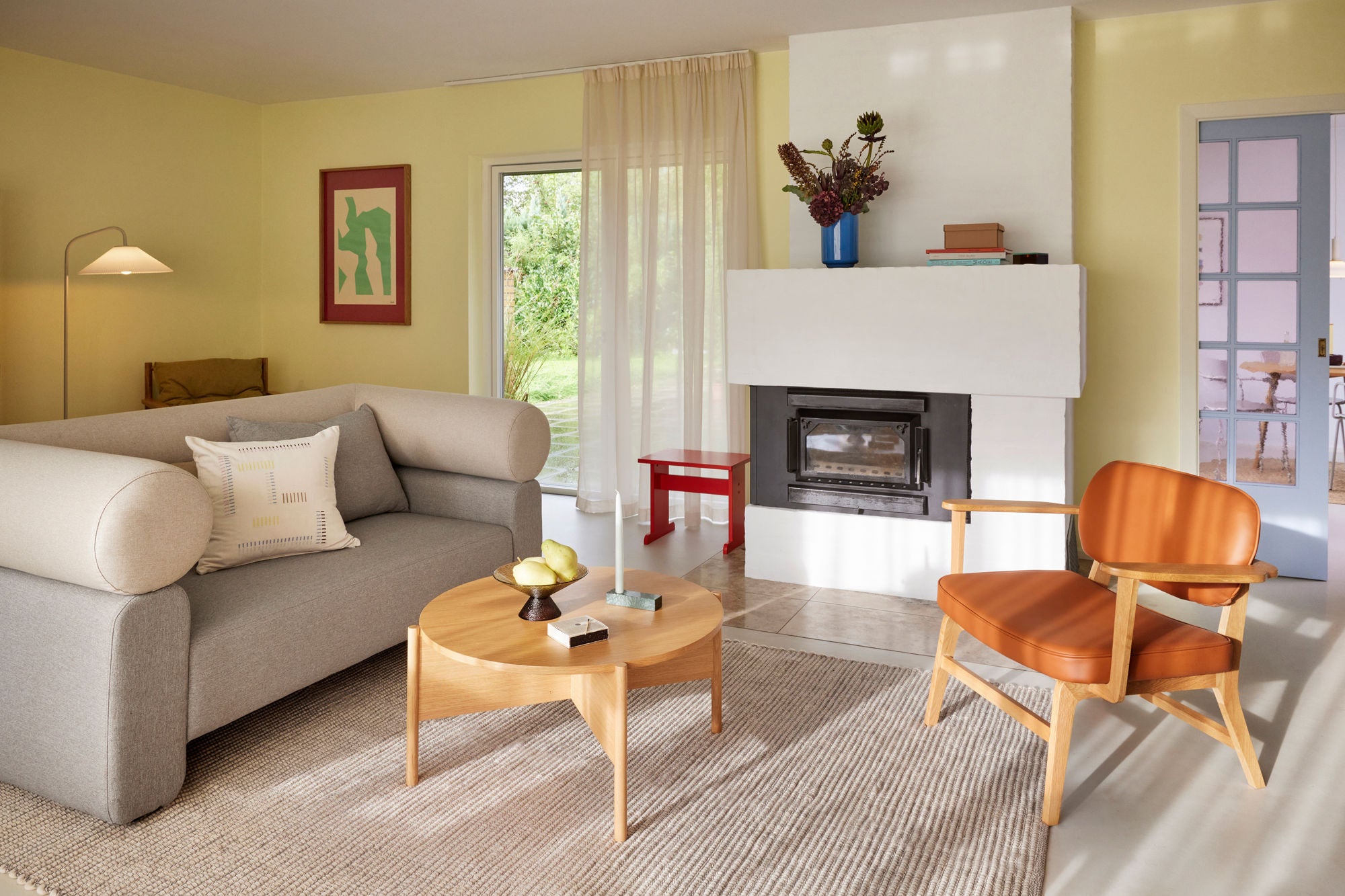 Areia de lâmpada de piso sólido hübsch