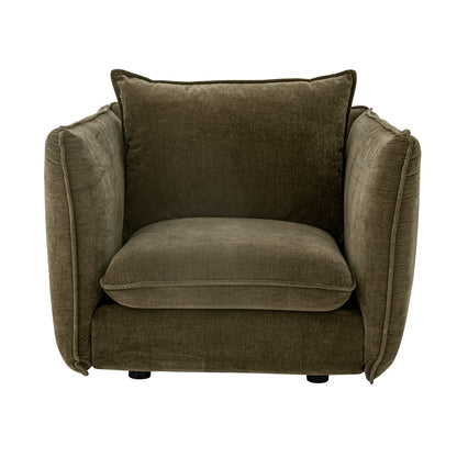 Bloomingville Austin Lounge Cader, verde, poliéster reciclado