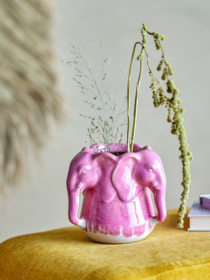 Vaso de Bloomingville Pontus, rosa, grés