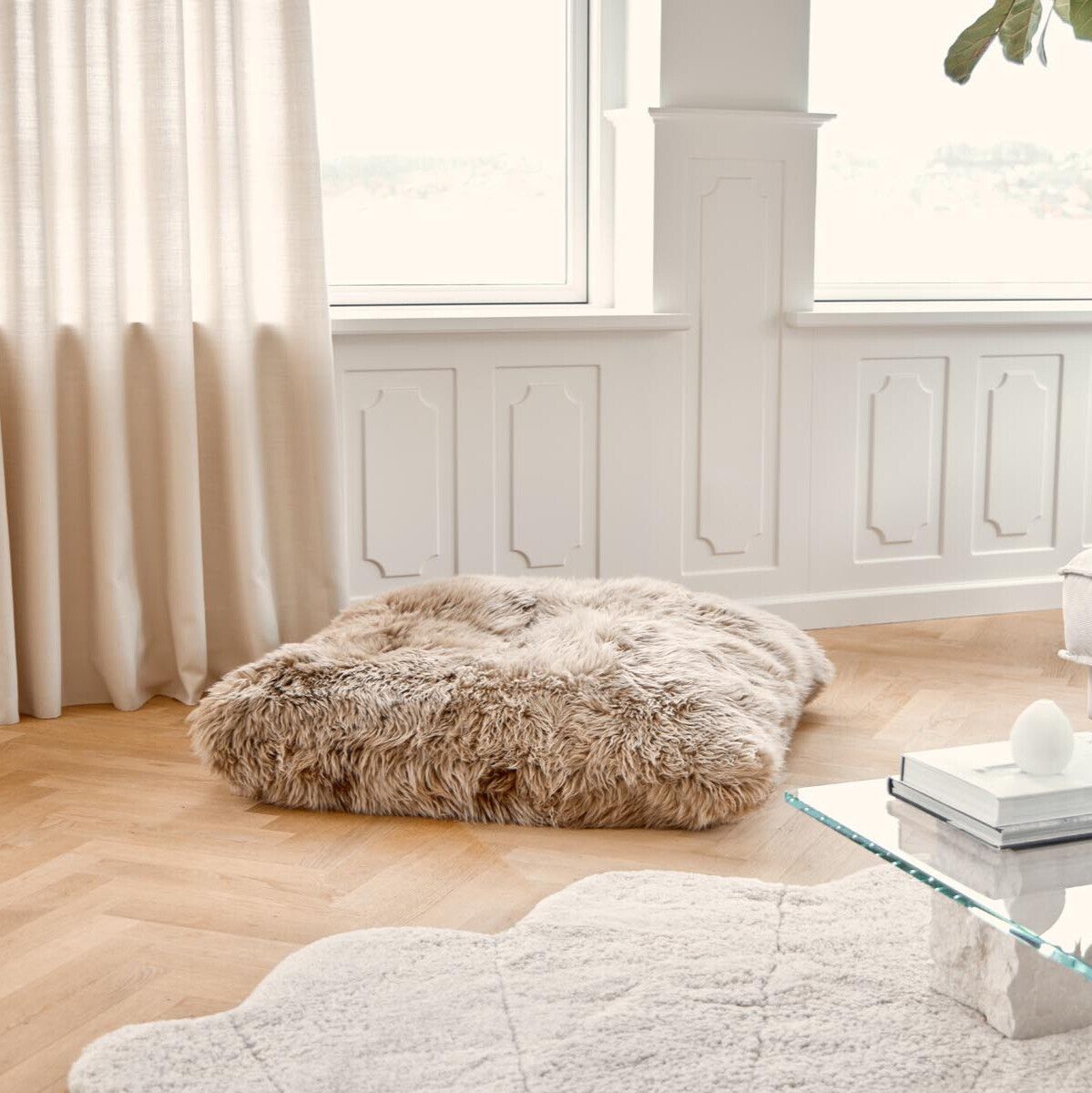 Almofada Maxi Flutuante | Cabelos compridos | Nova Zelândia | Dupla Face | 90x90cm