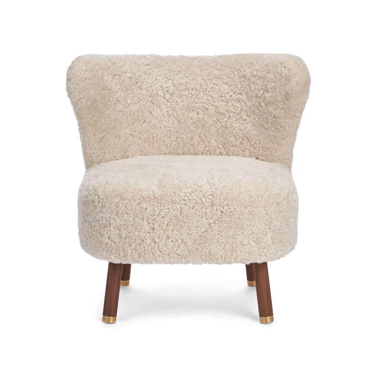 Cadeira de lounge Emil | Brass | Curto -ndado