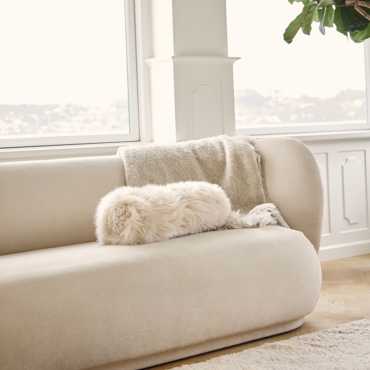 Almofada de reforço | Pêlo comprido, pêlo curto | Nova Zelândia | Ø20xL52 cm